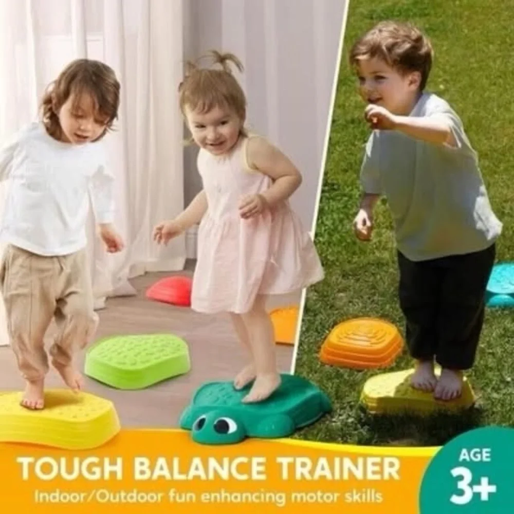 NWT 5 Piece Turtle Balance Stepping Stones, Indoor/Outdoor, 3+ years, - Picture 4 of 6